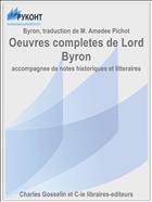 Oeuvres completes de Lord Byron