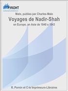 Voyages de Nadir-Shah