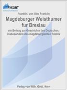 Magdeburger Weisthumer fur Breslau