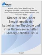 Kirchenlexikon, oder Encycklopadie der katholischen Theologie und ihrer Hilfswissenschaften D'Achery-Felicitas. Bd. 3