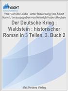Der Deutsche Krieg : Waldstein : historischer Roman in 3 Teilen, 3. Buch 2