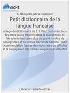 Petit dictionnaire de la langue francaise