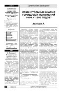 Сравнительный анализ городовых положений 1870 и 1892 годов