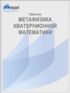 МЕТАФИЗИКА КВАТЕРНИОННОЙ МАТЕМАТИКИ