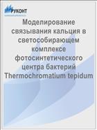 Моделирование связывания кальция в светособирающем комплексе фотосинтетического центра бактерий Thermochromatium tepidum