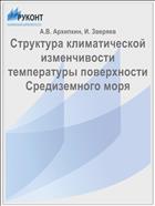 Структура климатической изменчивости температуры поверхности Средиземного моря