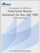 Cotta'scher Musen-Almanach fur das Jahr 1896