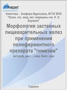 Морфология застенных пищеварительных желез при применении полиферментного препарата 