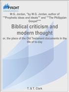 Biblical criticism and modern thought