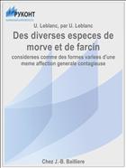 Des diverses especes de morve et de farcin