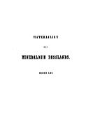 Materialien zur Mineralogie Russlands. - Bd. 6.