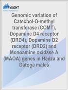 Genomic variation of Catechol-O-methyl transferase (COMT), Dopamine D4 receptor (DRD4), Dopamine D2 receptor (DRD2) and Monoamine oxidase A (MAOA) genes in Hadza and Datoga males