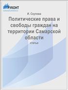 Политические права и свободы граждан на территории Самарской области