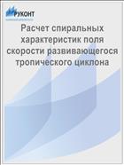 Расчет спиральных характеристик поля скорости развивающегося тропического циклона