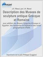 Description des Musees de sculpture antique Grecque et Romaine