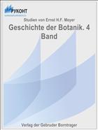 Geschichte der Botanik. 4 Band