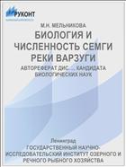 БИОЛОГИЯ И ЧИСЛЕННОСТЬ СЕМГИ РЕКИ ВАРЗУГИ