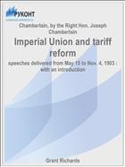 Imperial Union and tariff reform