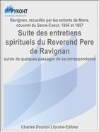 Suite des entretiens spirituels du Reverend Pere de Ravignan