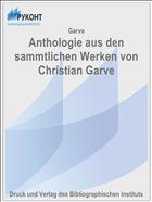 Anthologie aus den sammtlichen Werken von Christian Garve