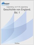 Geschichte von England. Bd. 1