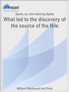 What led to the discovery of the source of the Nile