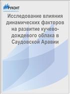 Исследование влияния динамических факторов на развитие кучево-дождевого облака в Саудовской Аравии