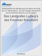 Des Landgrafen Ludwig's des Frommen Kreuzfahrt