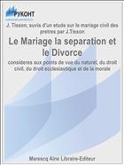 Le Mariage la separation et le Divorce