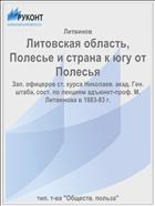 Литовская область, Полесье и страна к югу от Полесья