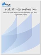 York Minster restoration