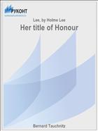 Her title of Honour