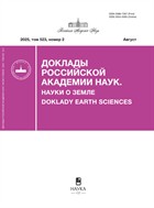 Доклады Российской академии наук. Науки о Земле