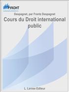 Cours du Droit international public