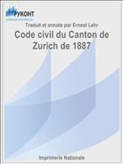 Code civil du Canton de Zurich de 1887
