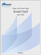 Avant l'exil
