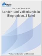 Lander- und Volkerkunde in Biographien. 3 Band