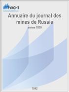 Annuaire du journal des mines de Russie