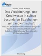 Das Versicherungs- und Creditwesen in seinen besonderen Beziehungen zur Landwirthschaft