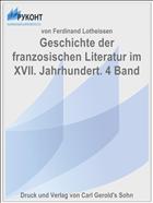 Geschichte der franzosischen Literatur im XVII. Jahrhundert. 4 Band