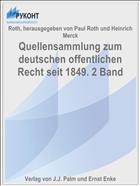 Quellensammlung zum deutschen offentlichen Recht seit 1849. 2 Band
