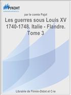 Les guerres sous Louis XV 1740-1748. Italie - Flandre. Tome 3