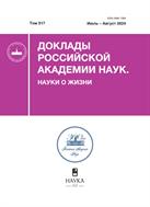 Доклады Российской академии наук. Науки о жизни №4 2024