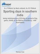 Sporting days in southern India
