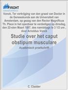 Studie over het caput obstipum musculare
