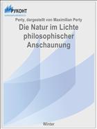 Die Natur im Lichte philosophischer Anschaunung