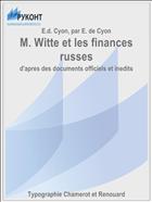 M. Witte et les finances russes