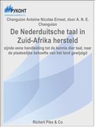 De Nederduitsche taal in Zuid-Afrika hersteld