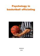 Psychology in basketball officiating: Handbook for basketball referees
